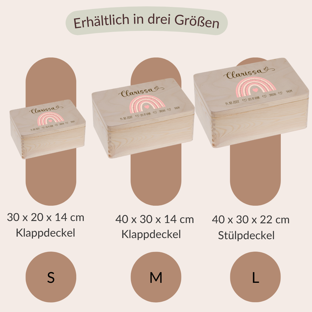 Erinnerungskiste - Rosa Regenbogen