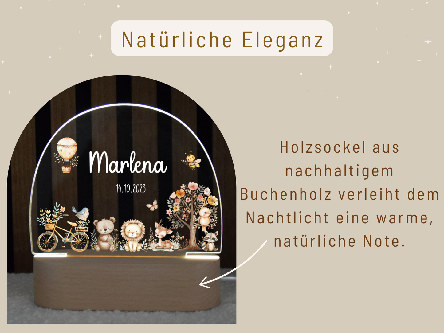 Nachtlicht - Bär, Löwe, Reh
