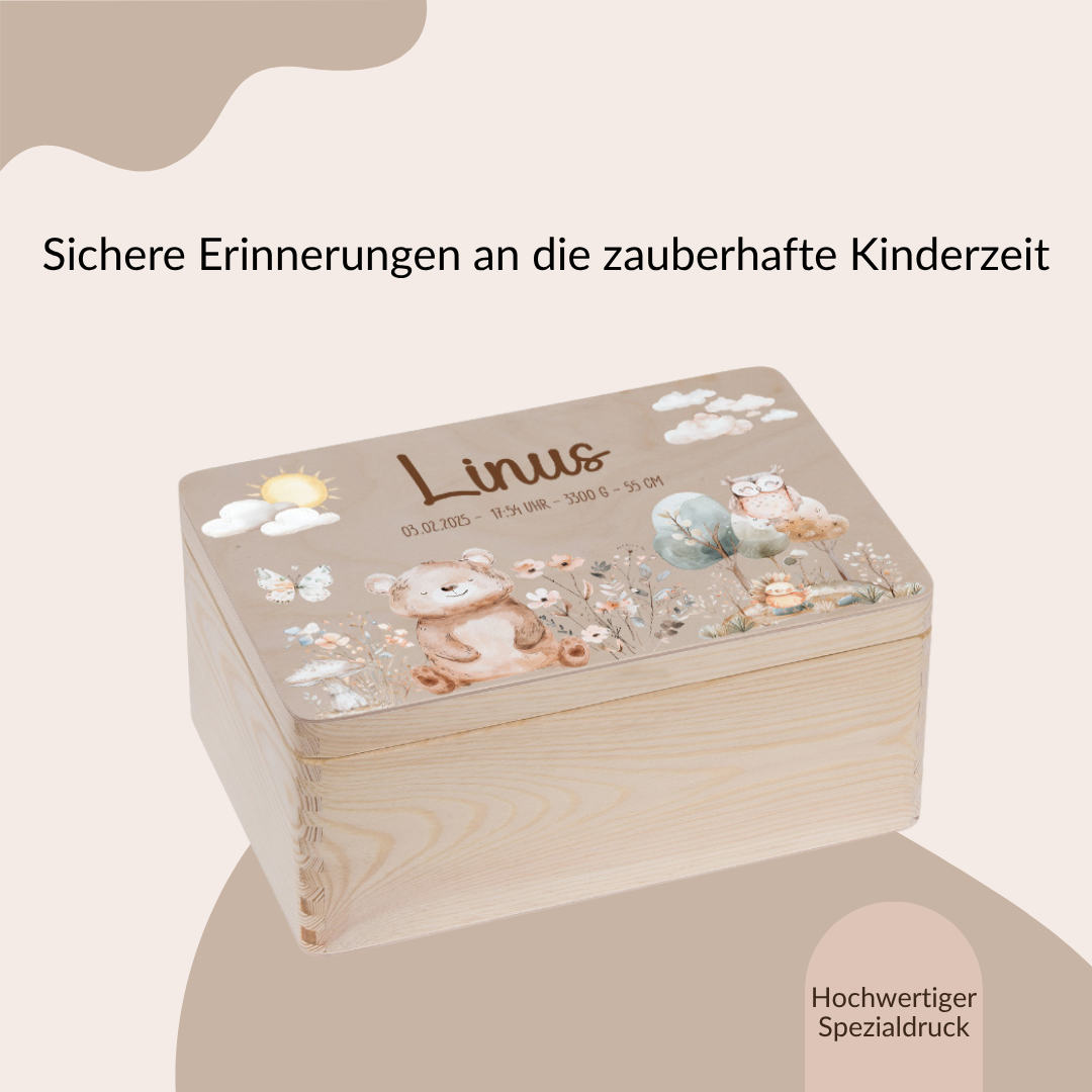 Erinnerungskiste Baby - versch. Tiermotiven
