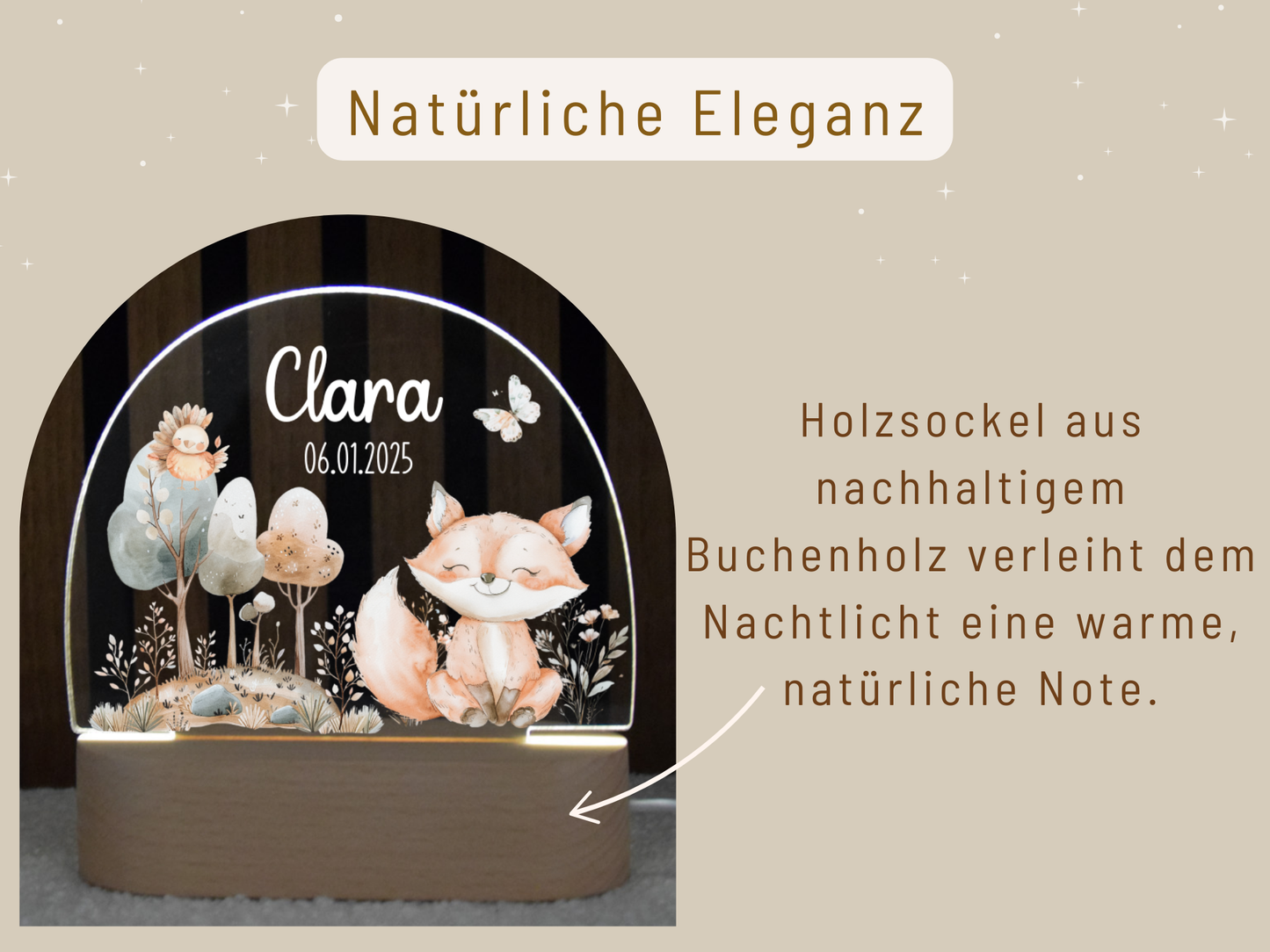 Nachtlicht Kinder - versch. Tieren