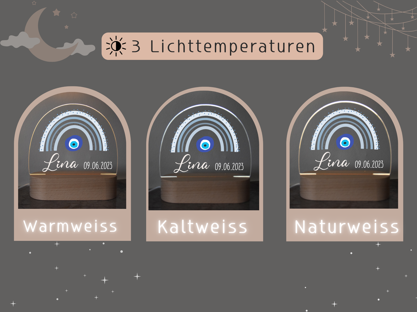 Nachtlicht Kinder - Regenbogen Nazar