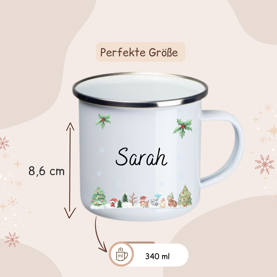 Weihnachtstasse - Woodlandtieren (Kopie)