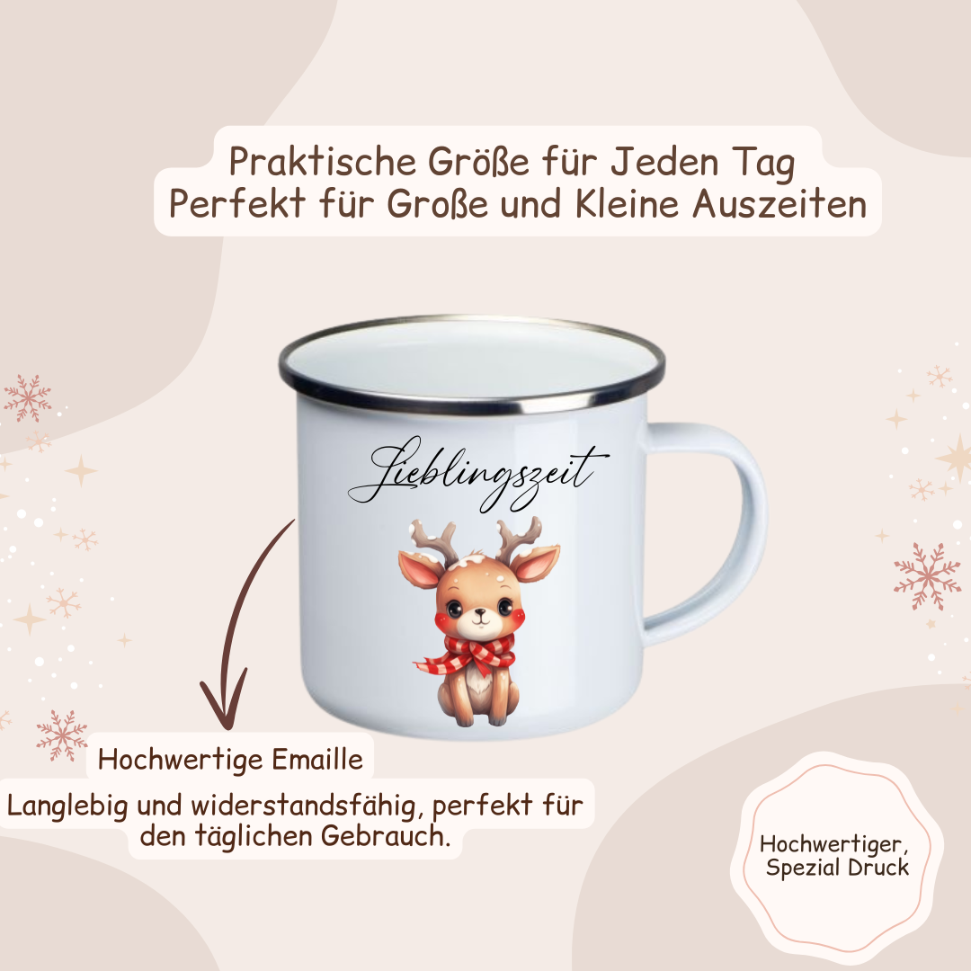 Weihnachtstasse - Reh