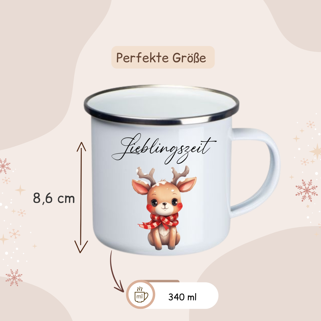 Weihnachtstasse - Reh
