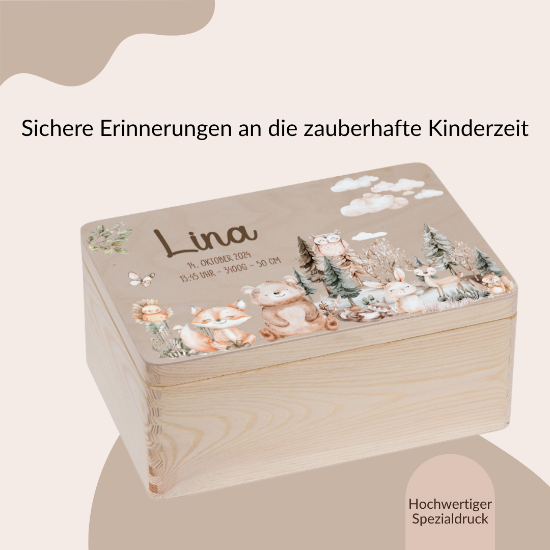 Erinnerungskiste Baby - Woodlandtieren 1