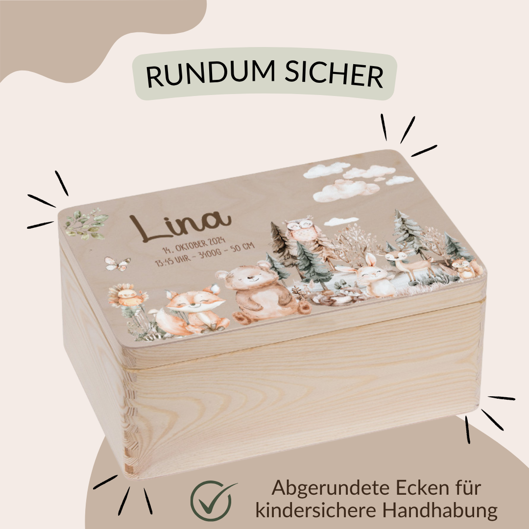 Erinnerungskiste Baby - Woodlandtieren 1