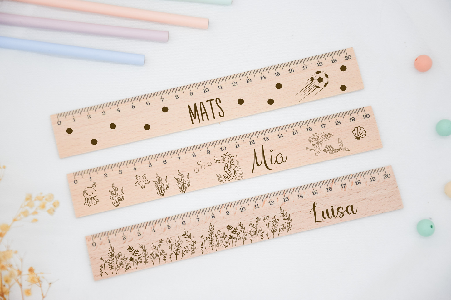 Lineal für Kinder - versch. Motiven
