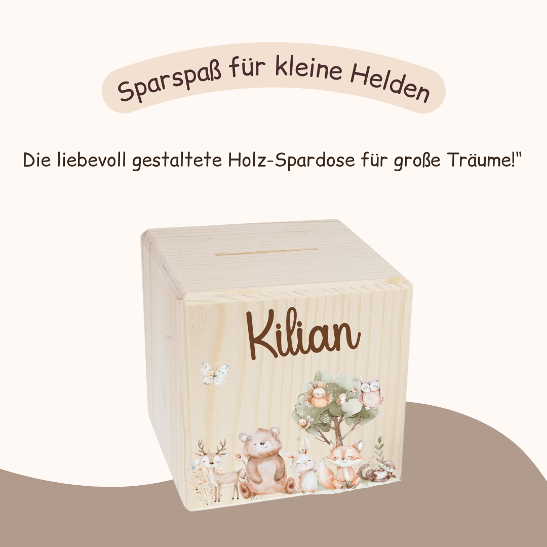 Spardose Kinder - Tiermotiv 3