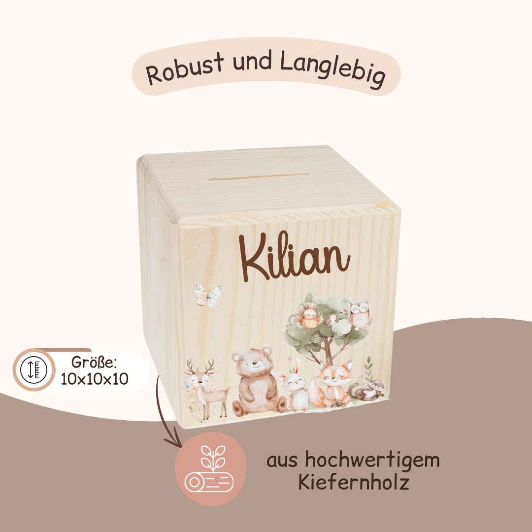 Spardose Kinder - Tiermotiv 3