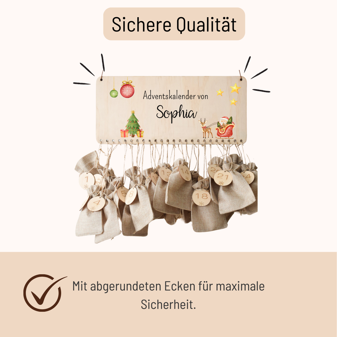Calendrier de l'Avent pour enfants - Père Noël