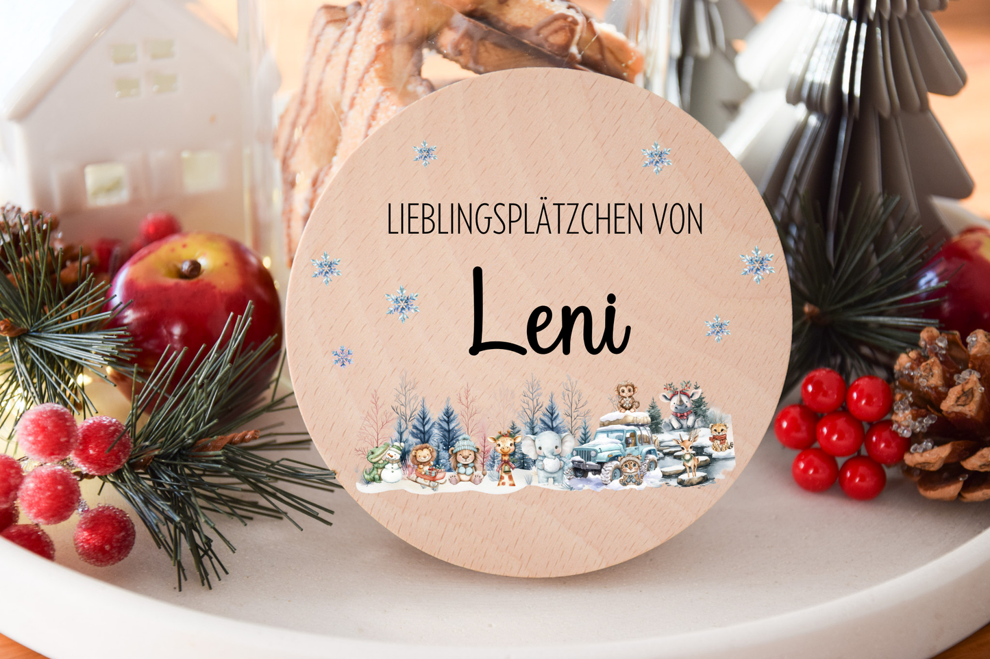 Vorratglas Weihnachten - Woodlandtieren Safari