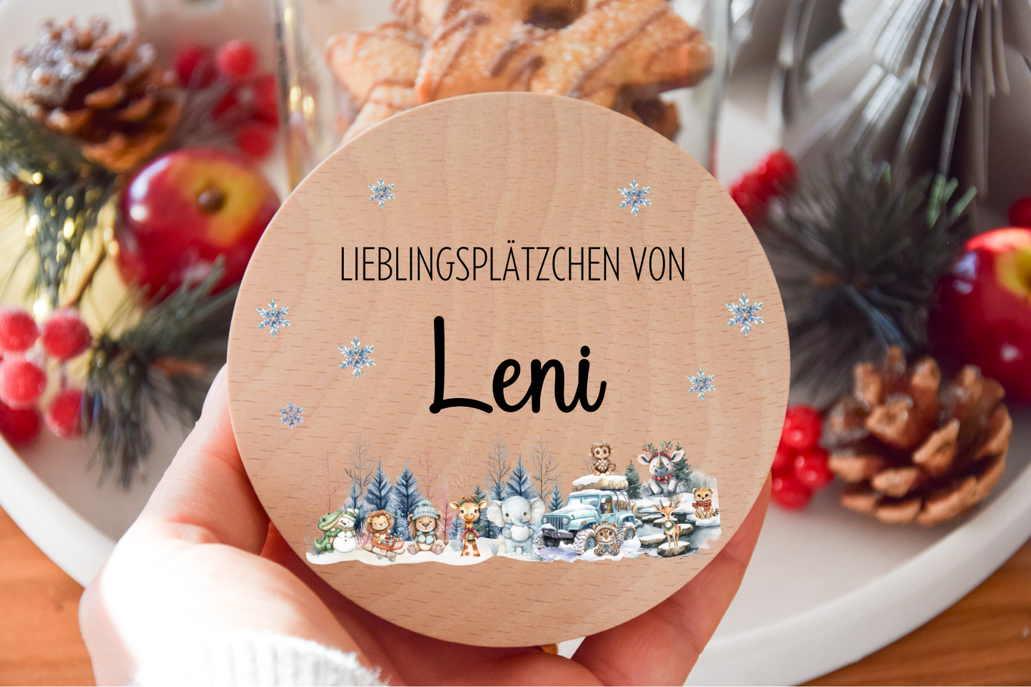 Vorratglas Weihnachten - Woodlandtieren Safari