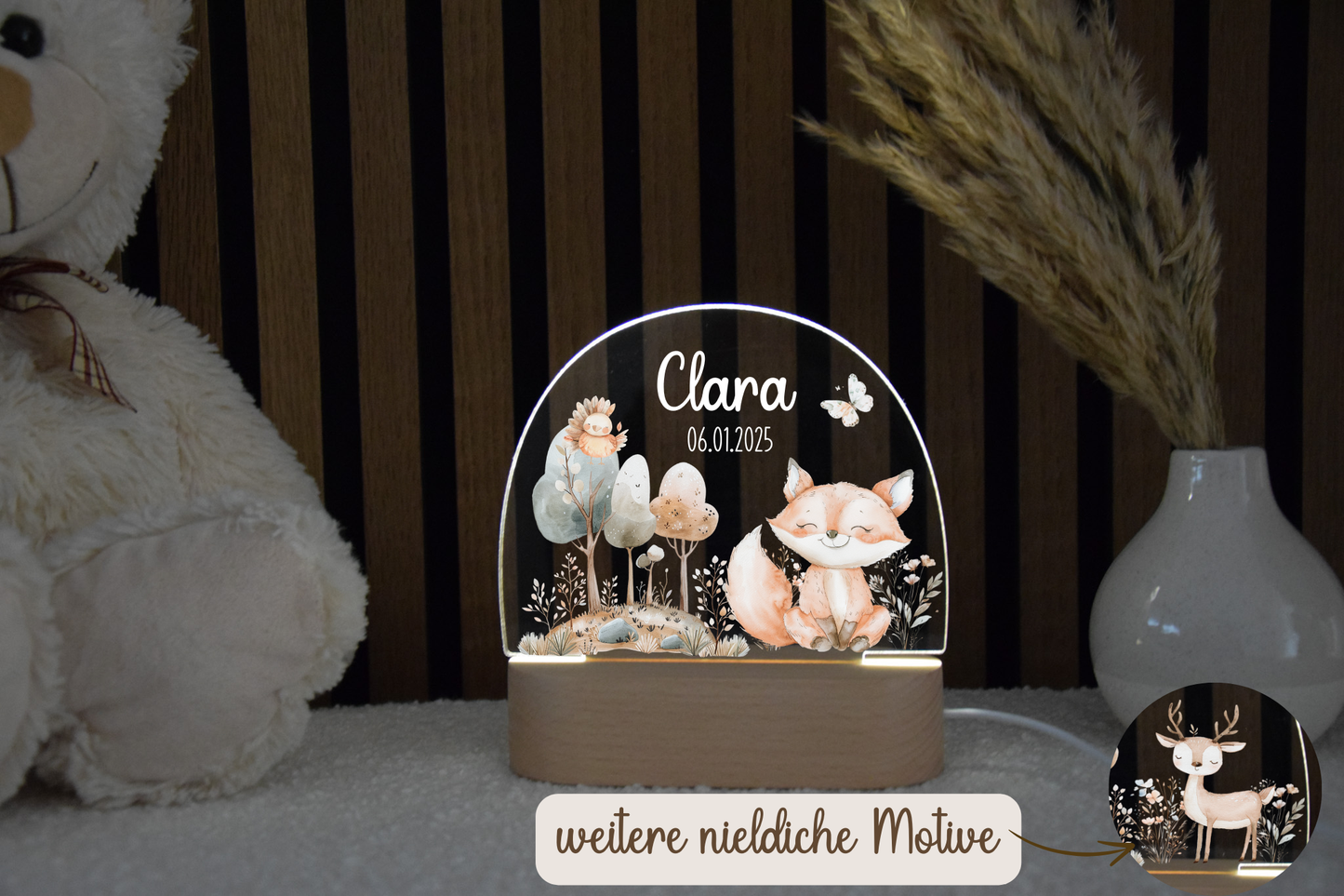 Nachtlicht Kinder - versch. Tieren
