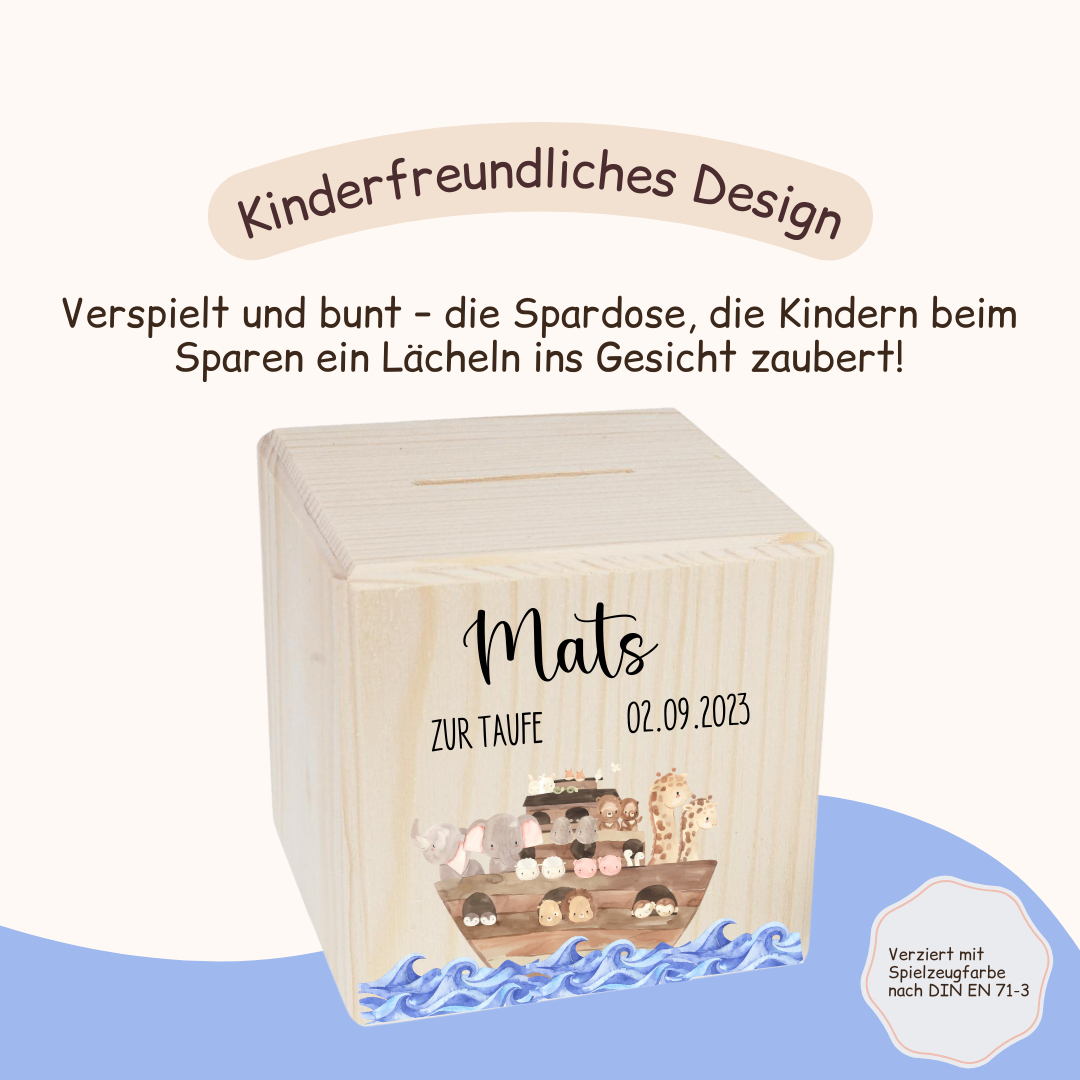 Spardose Taufe Arche Noah