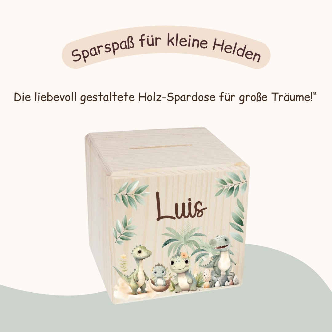 Spardose Kinder - Dinosaurier Land