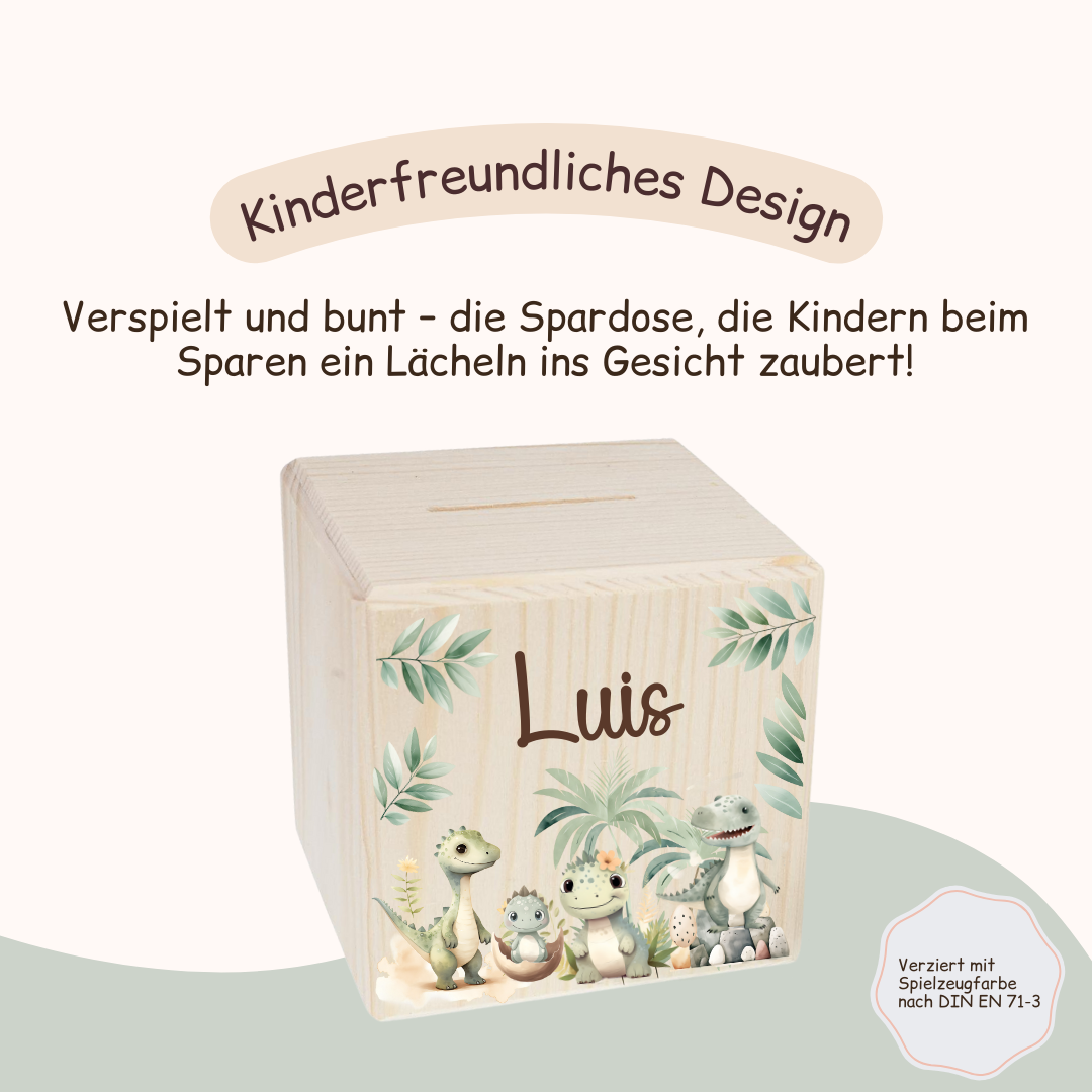 Spardose Kinder - Dinosaurier Land