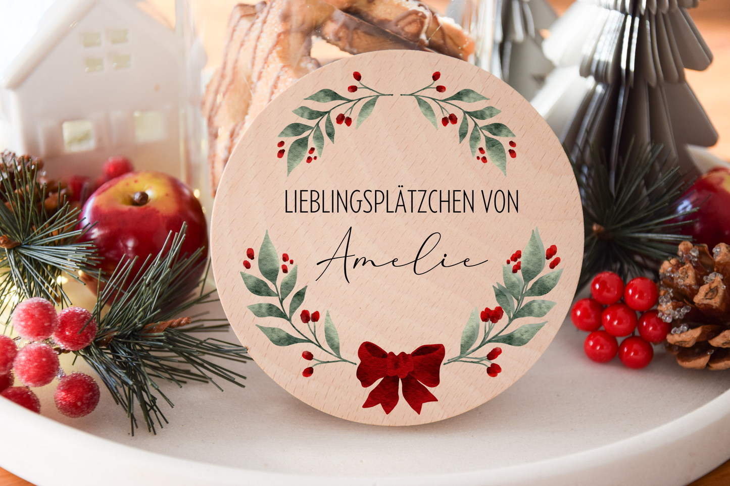 Vorratglas Weihnachten - Weihnachtskranz