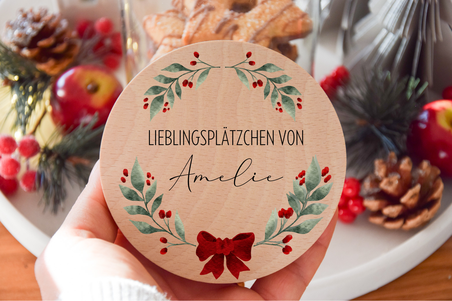 Vorratglas Weihnachten - Weihnachtskranz