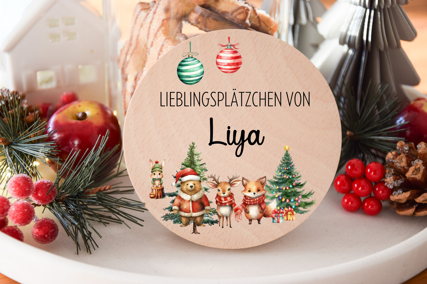 Vorratglas Weihnachten - Woodlandtiere