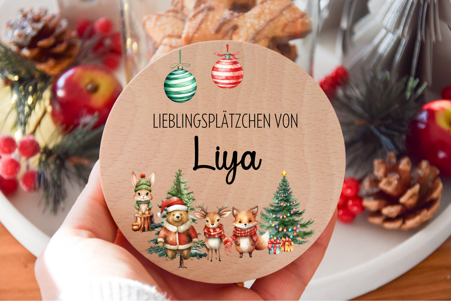 Vorratglas Weihnachten - Woodlandtiere