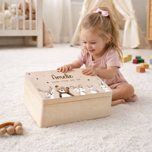 Erinnerungskiste - mit Woodlandtieren