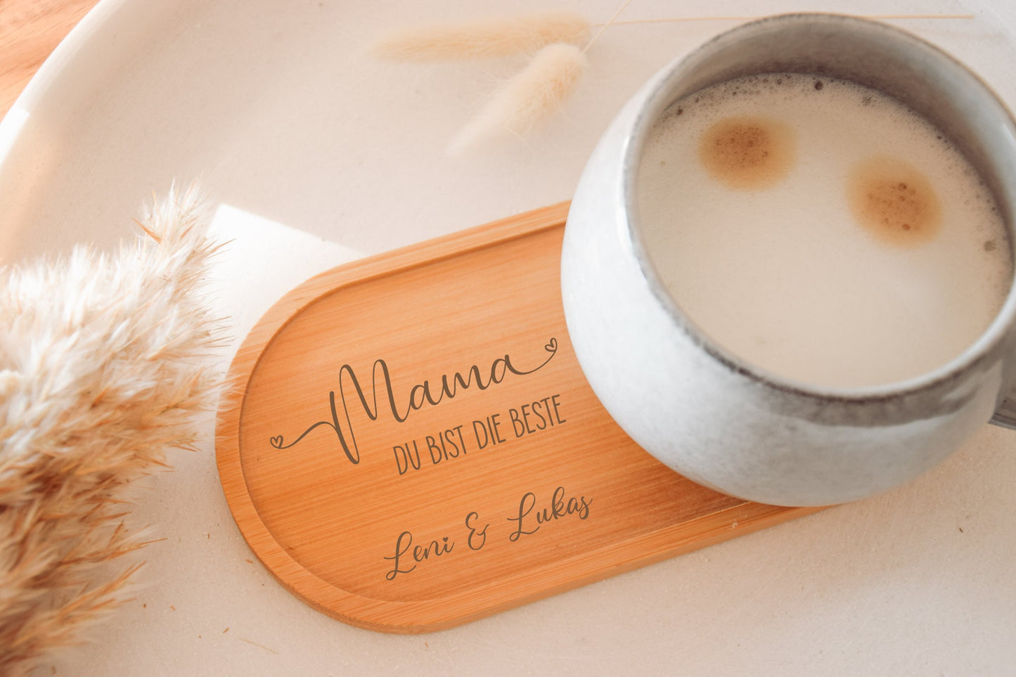 Personalisiertes Tablett - Geschenk Mama