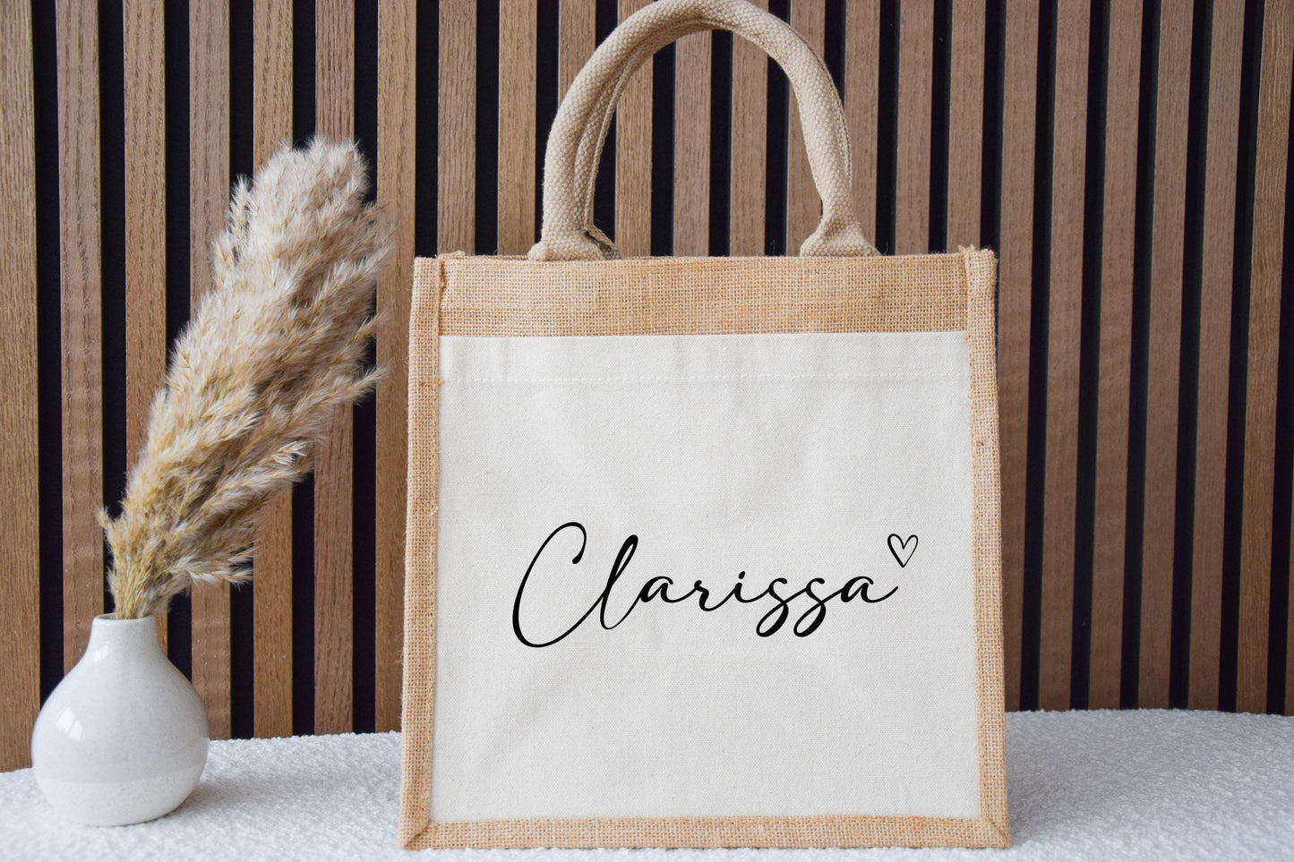 Personalisierte Jutetasche mit Namen