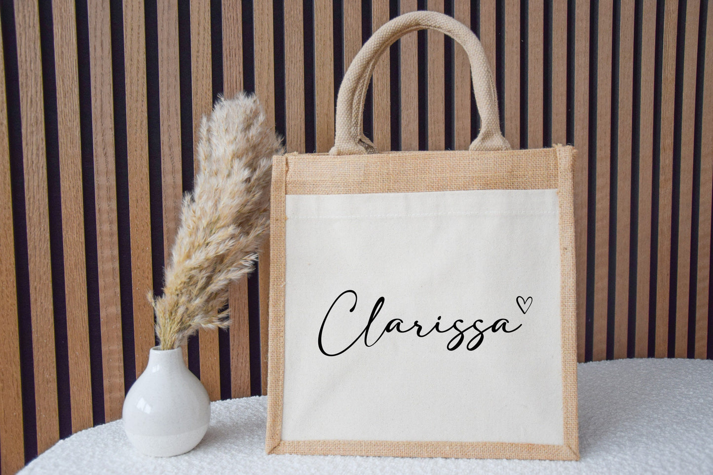 Personalisierte Jutetasche mit Namen