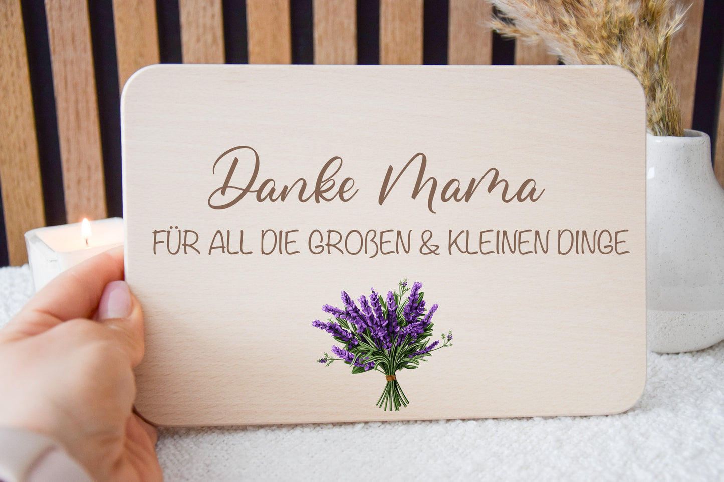 Muttertagsgeschenk - Frühstücksbrett Danke Mama