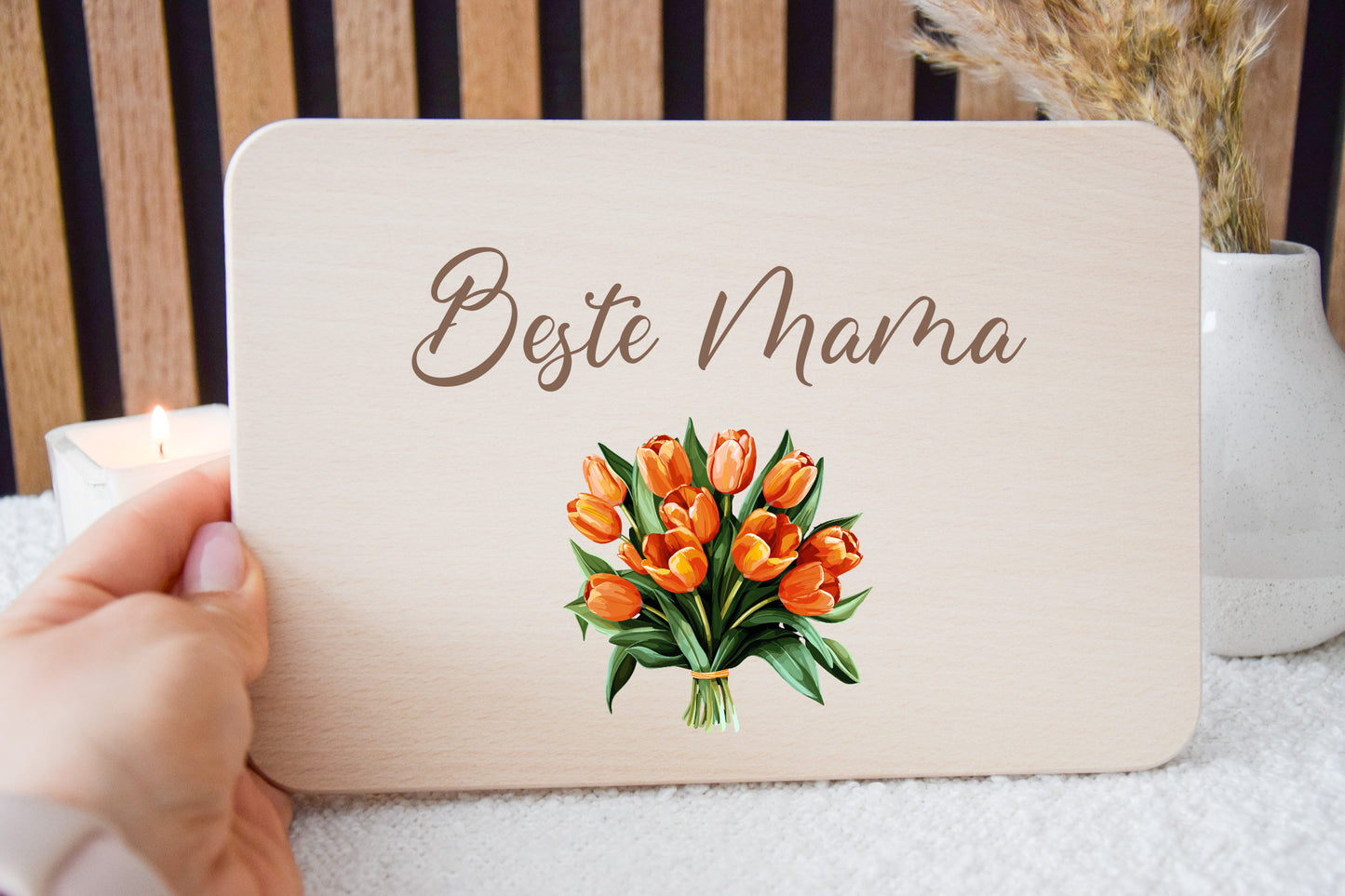 Muttertagsgeschenk - Frühstücksbrett Beste Mama
