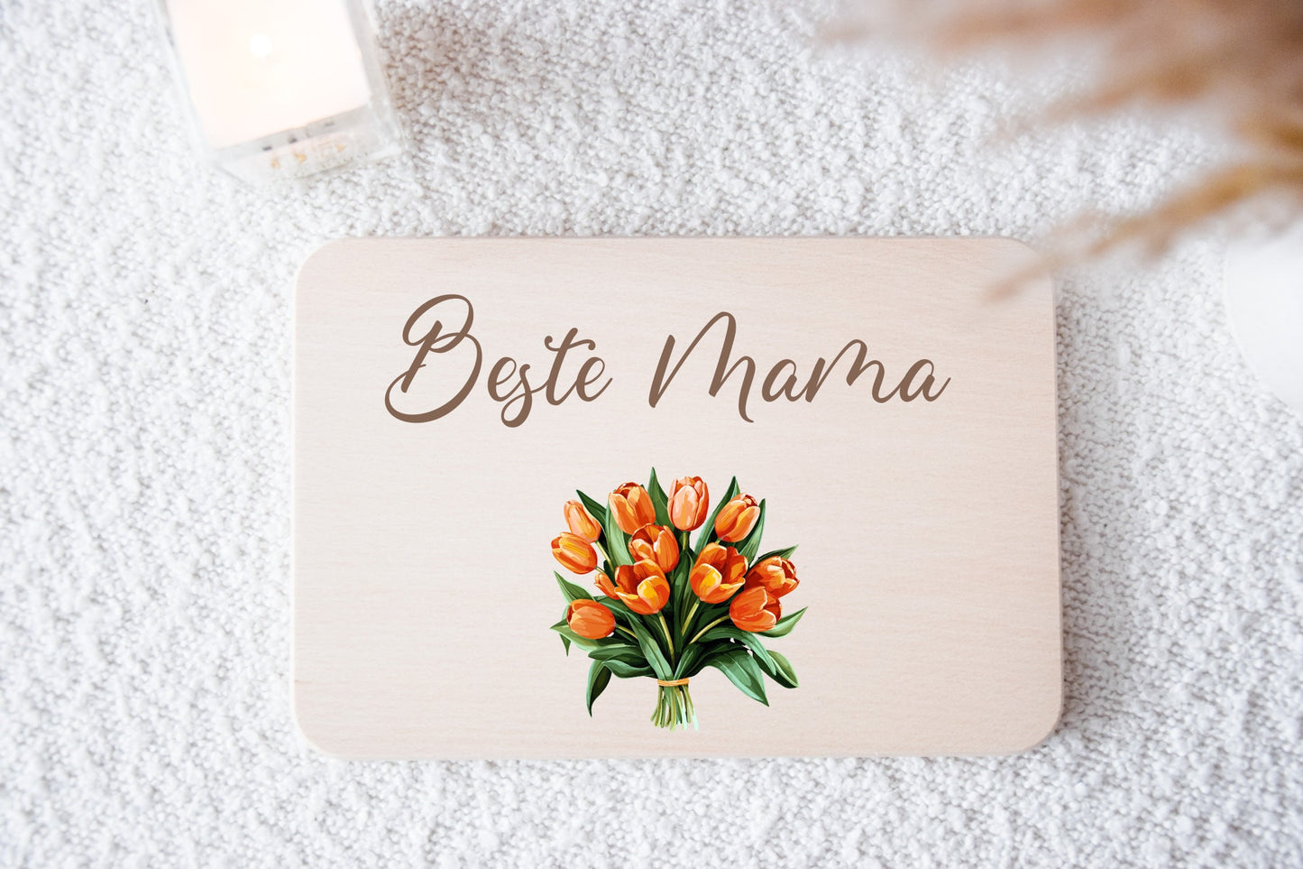 Muttertagsgeschenk - Frühstücksbrett Beste Mama