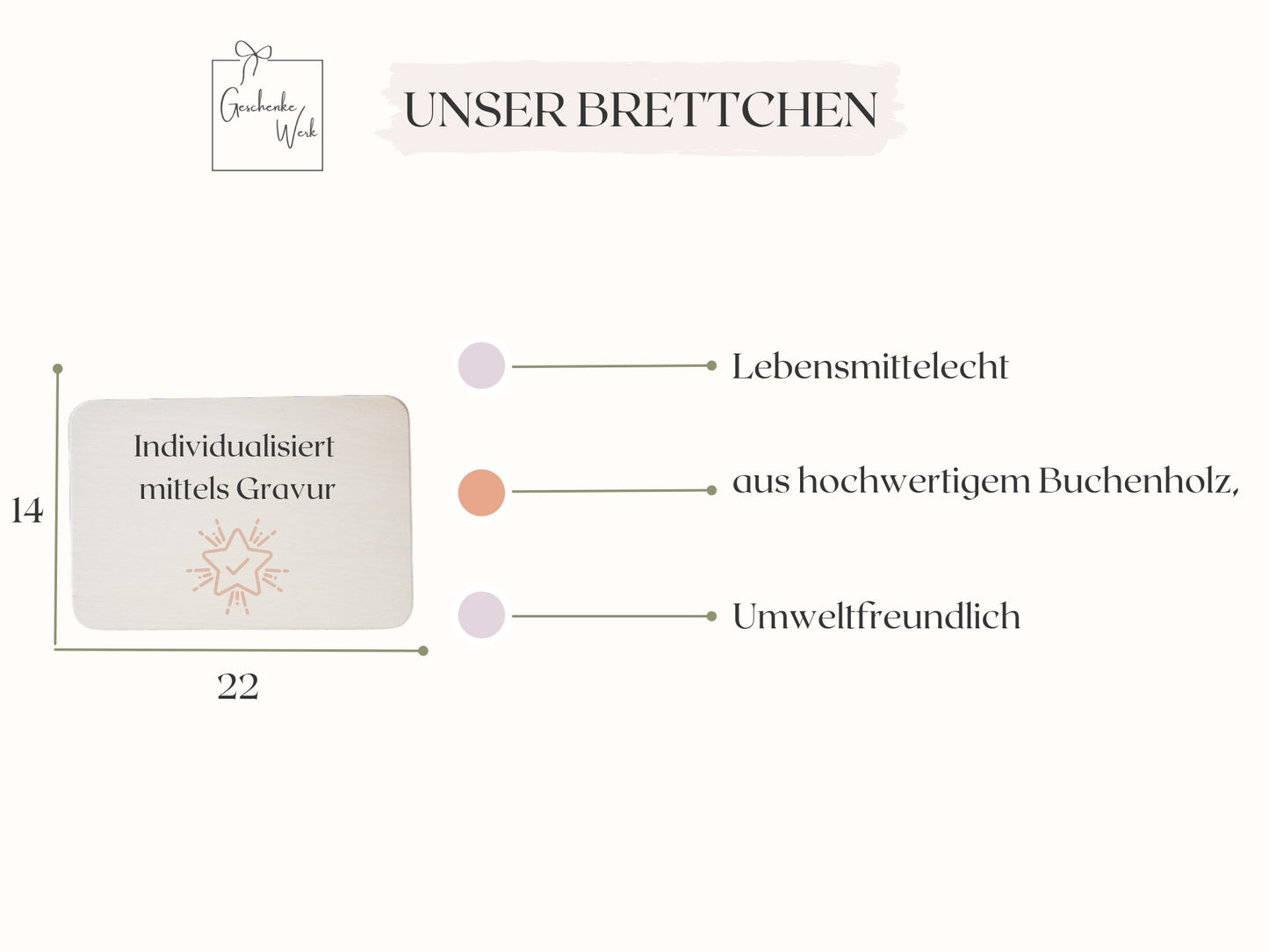 Muttertagsgeschenk - Frühstücksbrett Mama
