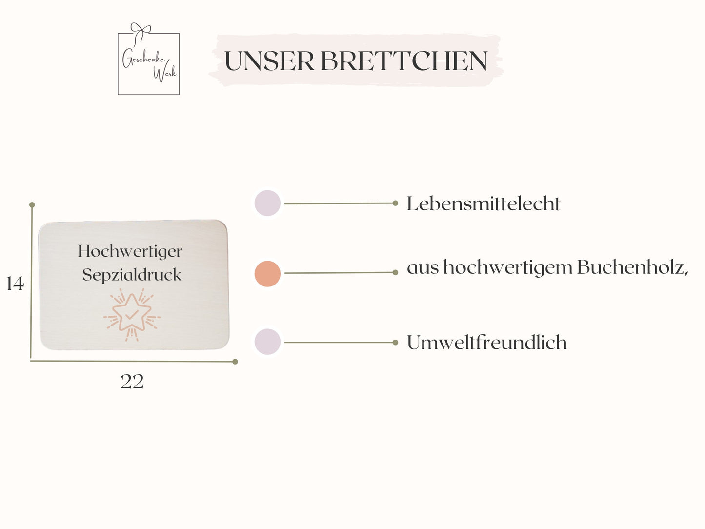 Muttertagsgeschenk - Frühstücksbrett Danke Mama