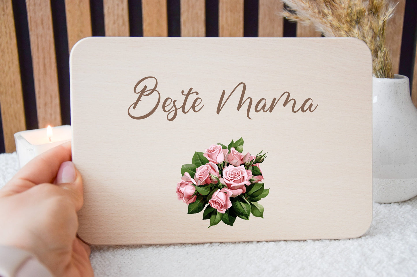 Muttertagsgeschenk - Frühstücksbrett Beste Mama