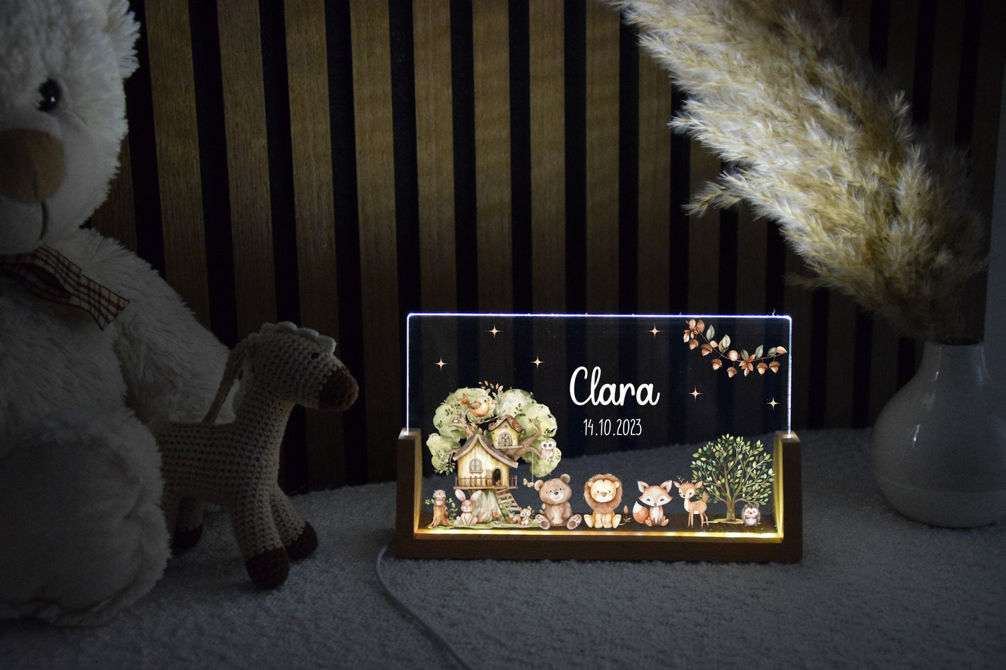 Nachtlicht Kinder - Woodland Motiv