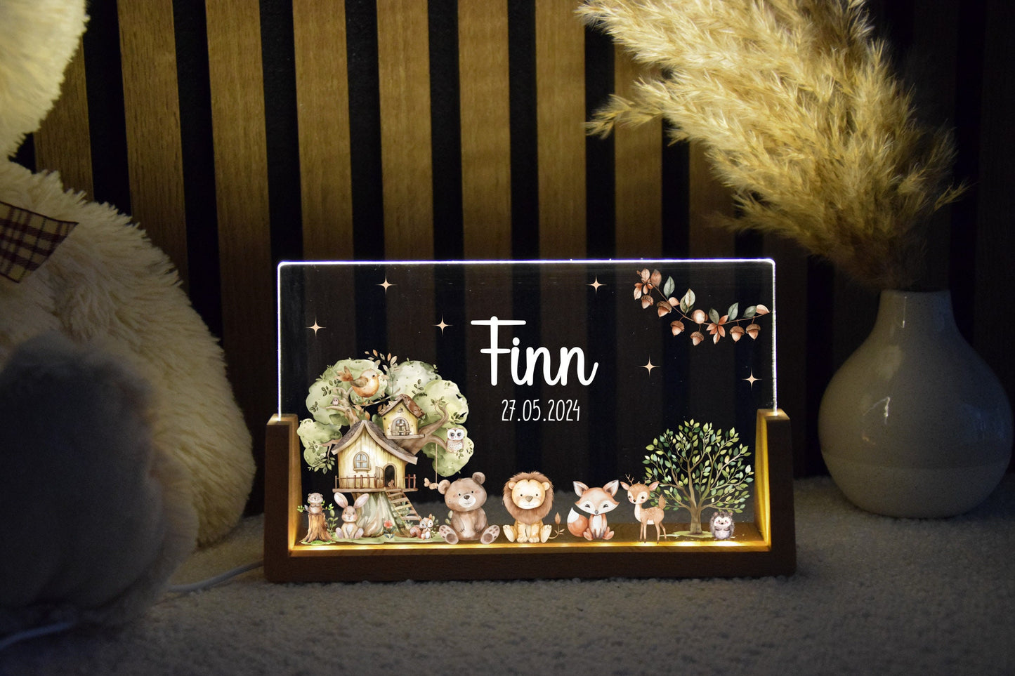 Nachtlicht Kinder - Woodland Motiv