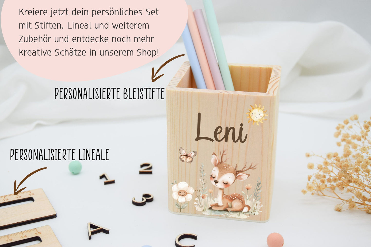 Stiftehalter Kinder mit versch. Tiermotiven