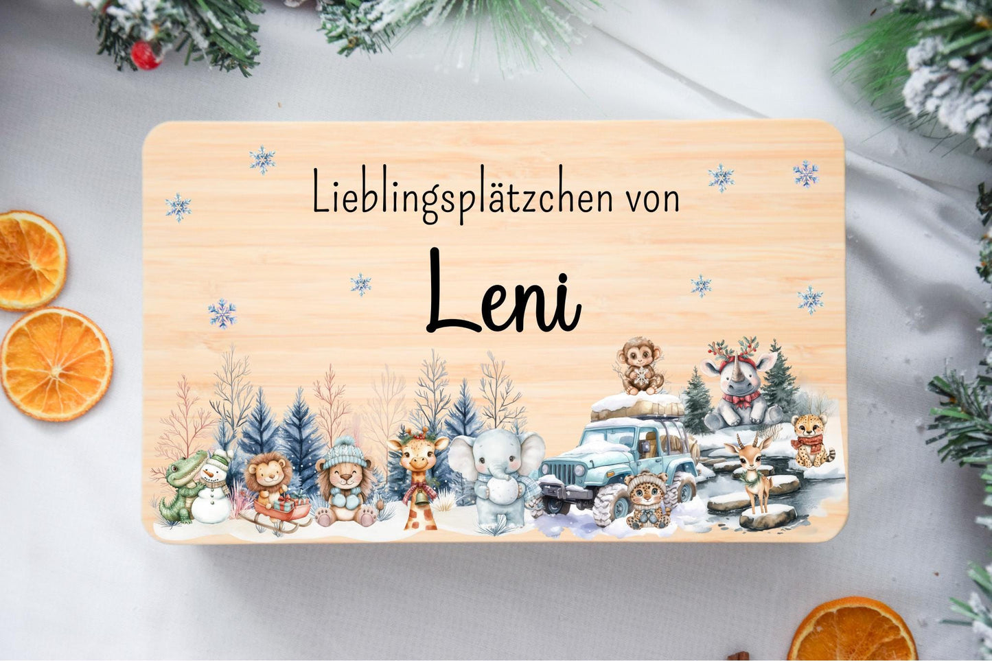 Keksdose Weihnachten - Safari Woodland Tieren