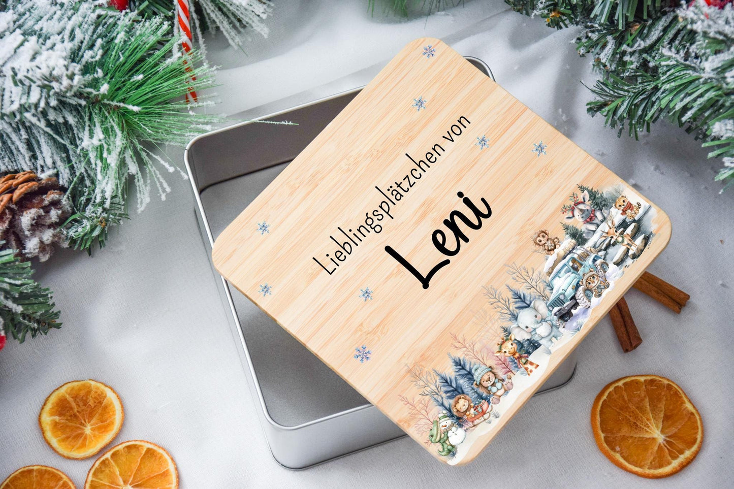 Keksdose Weihnachten - Safari Woodland Tieren