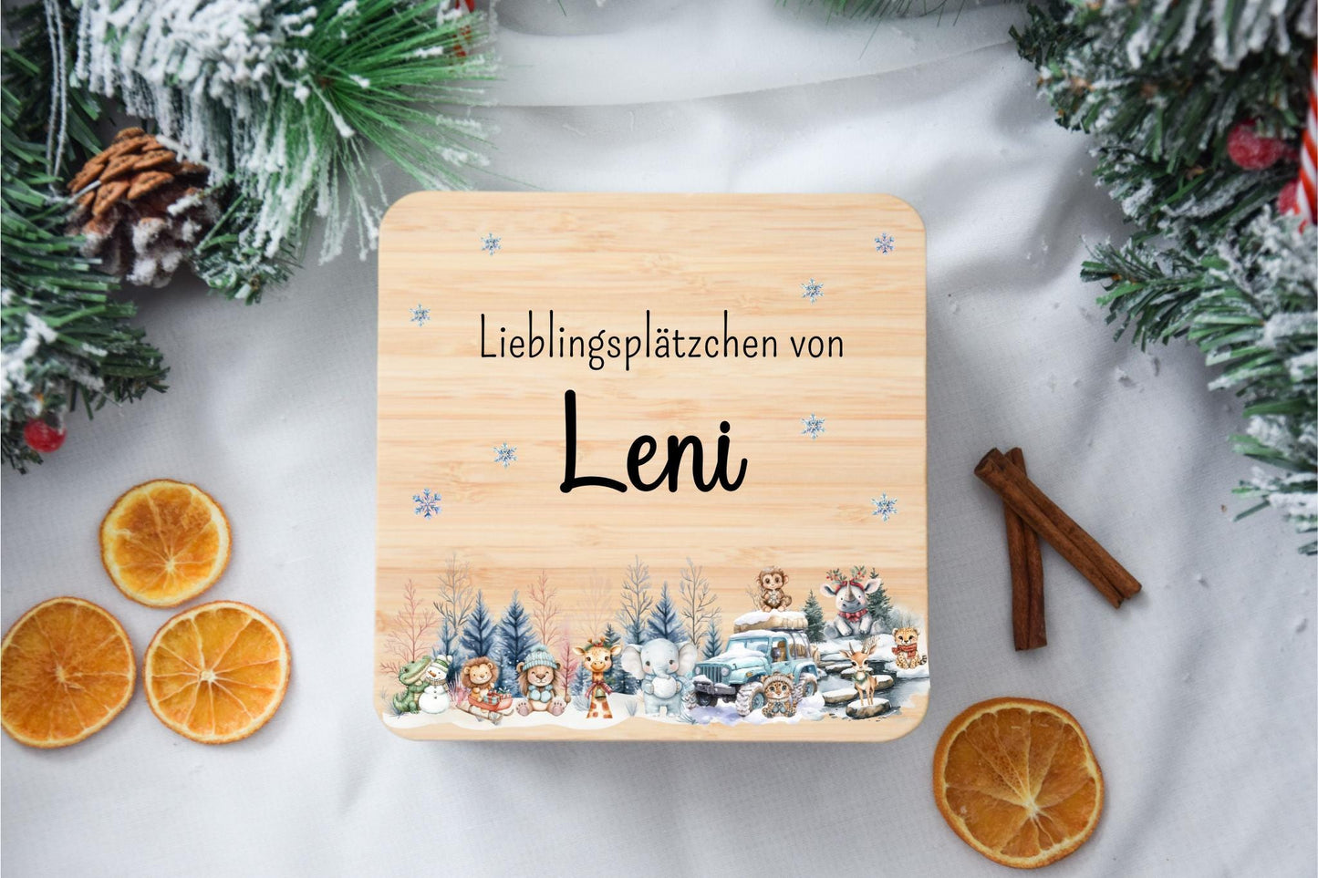 Keksdose Weihnachten - Safari Woodland Tieren
