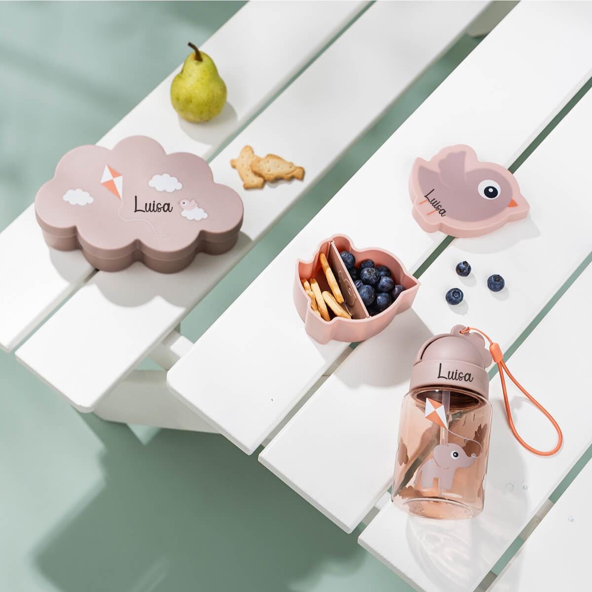 Trinkflasche Kinder Set- Rosa