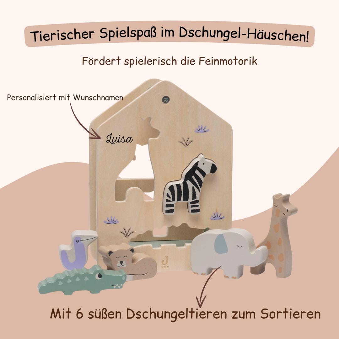 Holzhäuschen mit Tieren