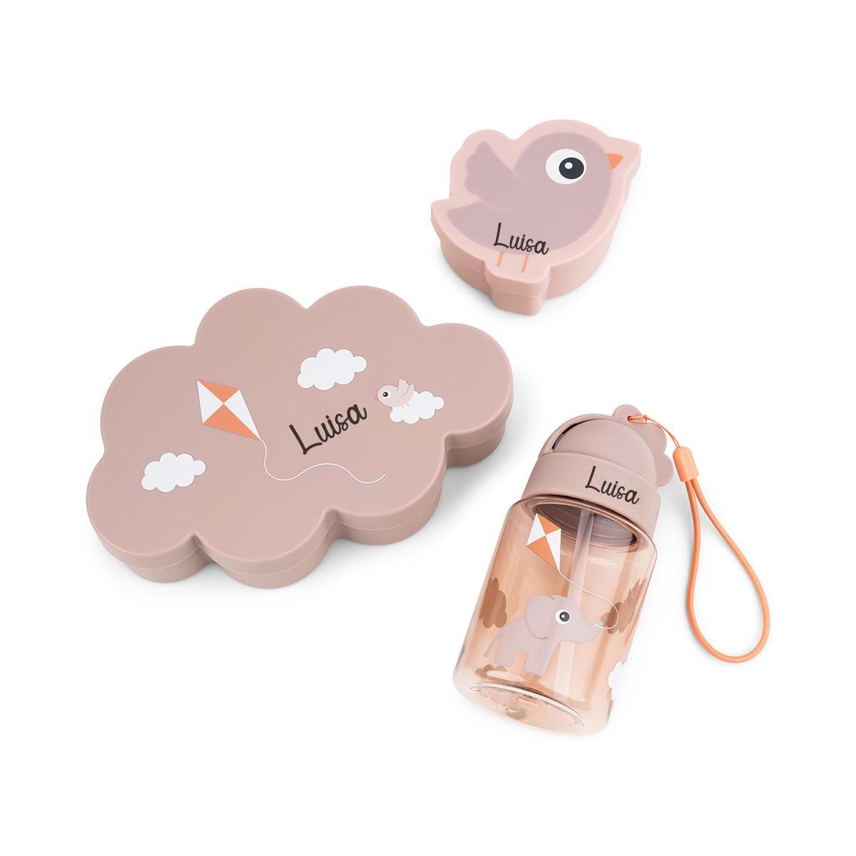 Trinkflasche Kinder Set- Rosa