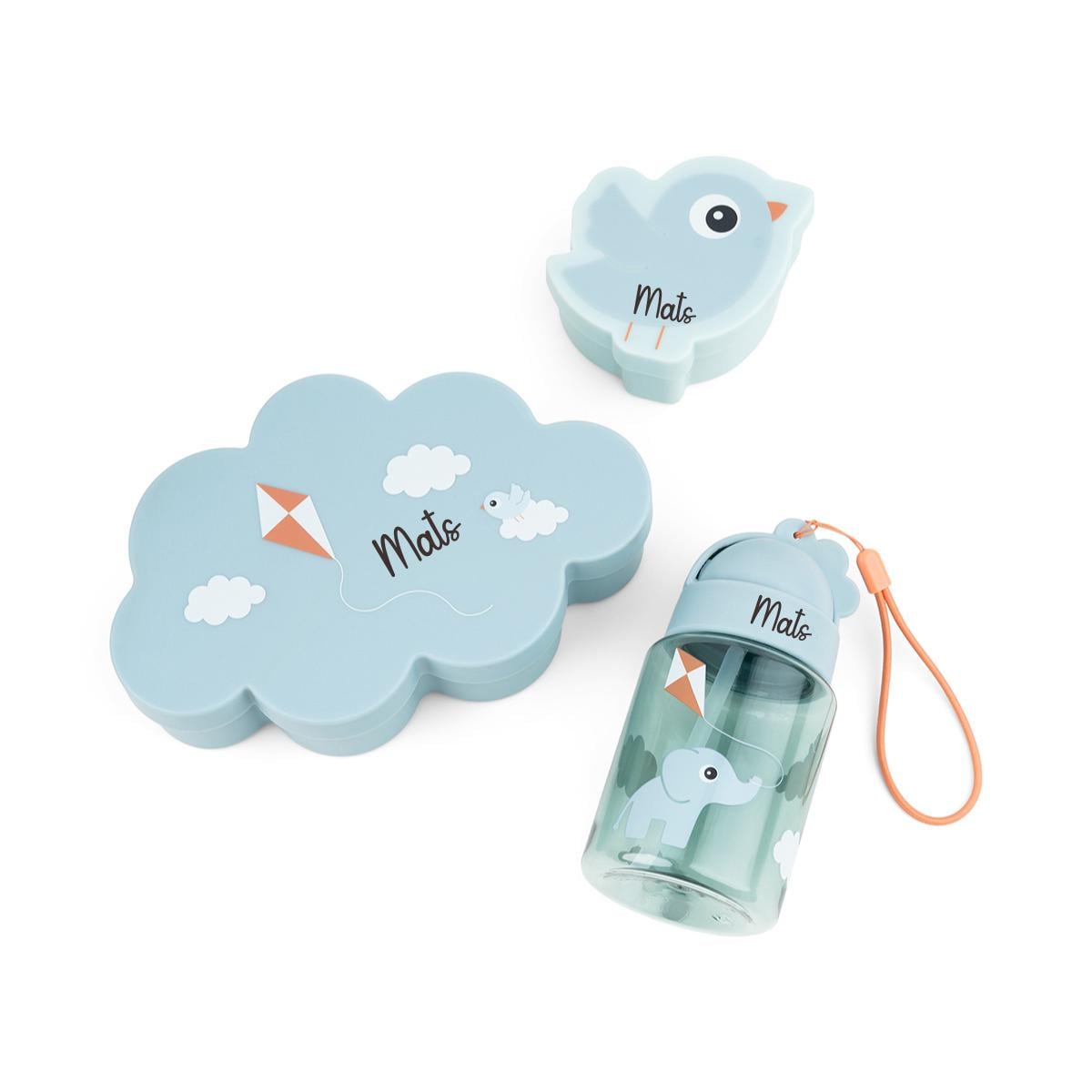 Trinkflasche Kinder Set - Blau