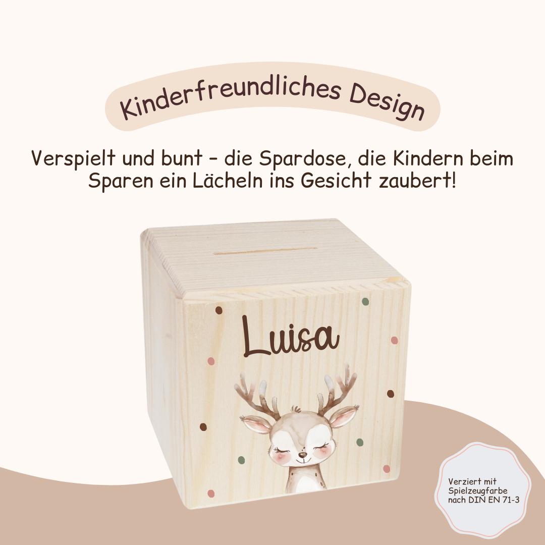 Spardose mit versch. Tieren