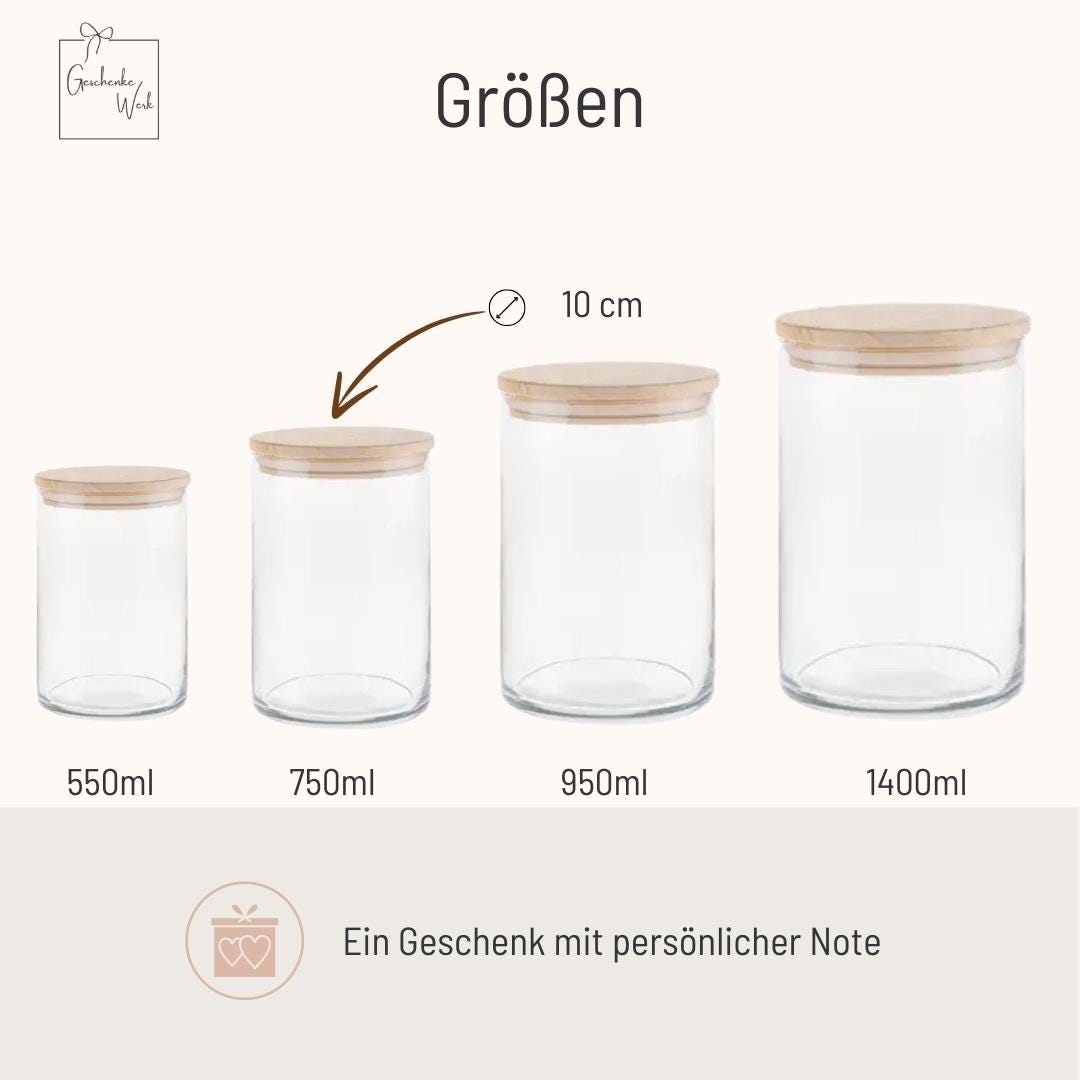 Vatertagsgeschenk Vorratsglas - Süßes für Papa