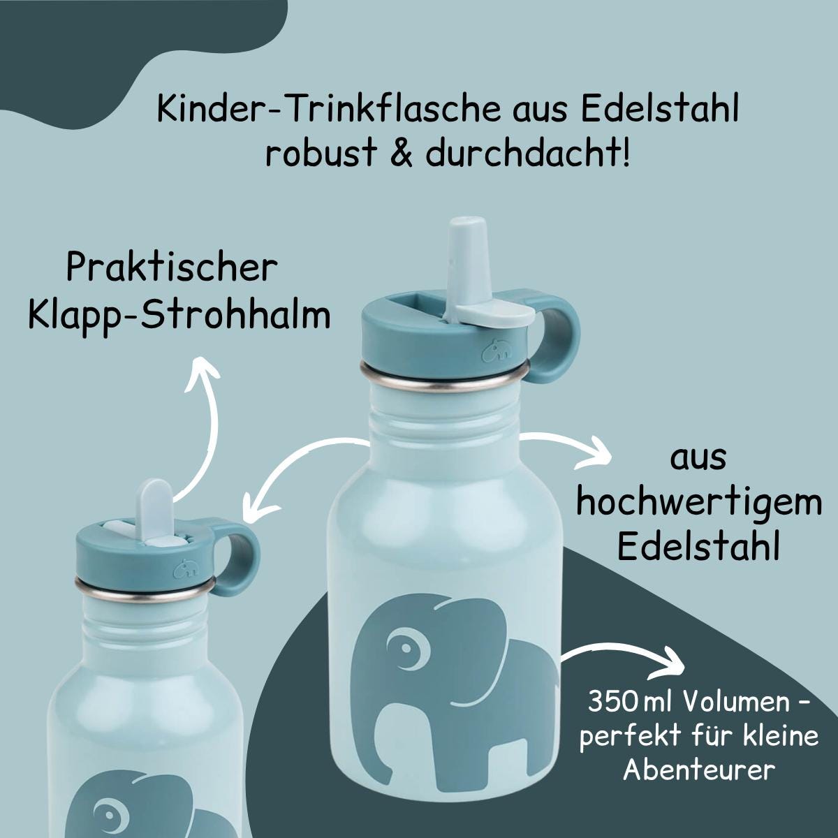 Trinkflasche Kinder Edelstahl