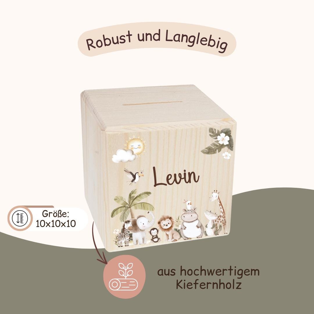 Spardose mit Woodlandtieren