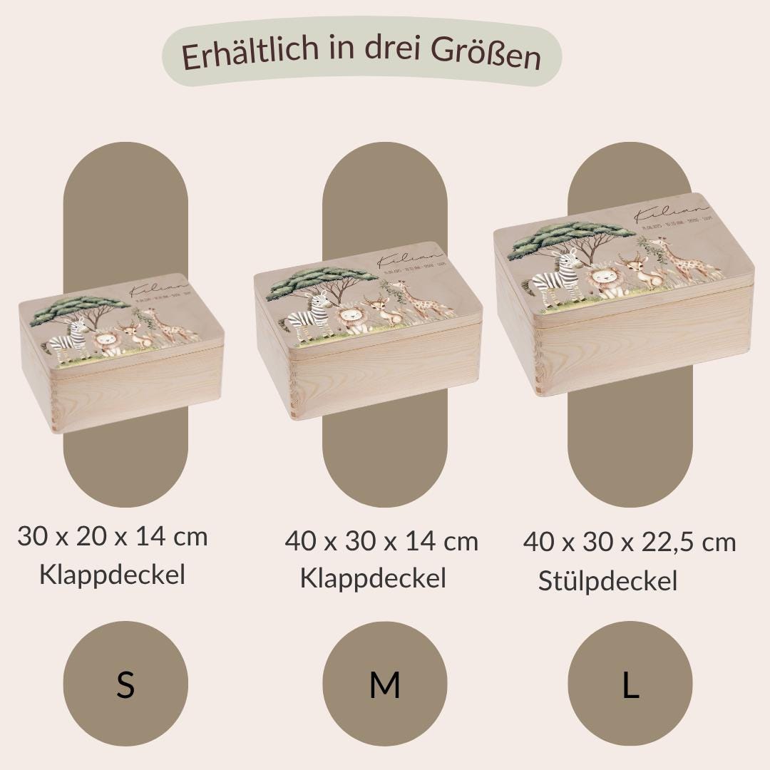 Erinnerungskiste - Safari Tiere