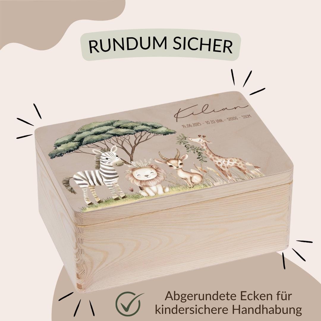 Erinnerungskiste - Safari Tiere